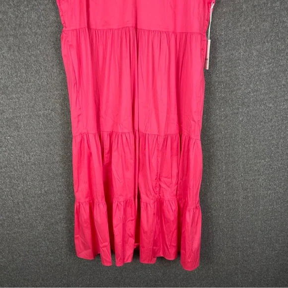 Chico's Women's Size XXL Pink Prairie Cottage Peasant Boho Maxi Tiered Dress NWT - Picture 3 of 11